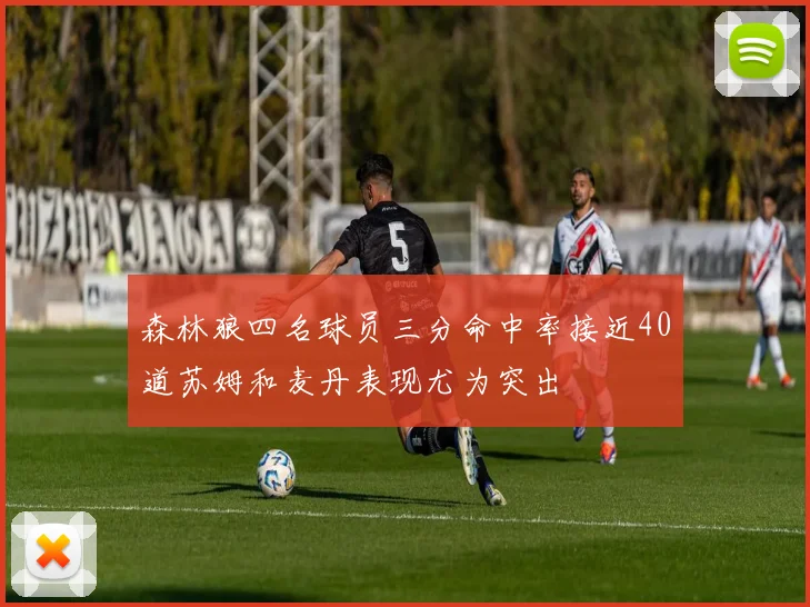 森林狼四名球员三分命中率接近40道苏姆和麦丹表现尤为突出